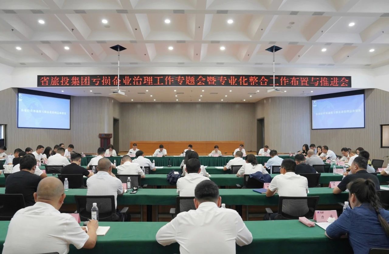 省PT视讯集团召开亏损企业治理工作专题会暨专业化整合工作布置推进会议
